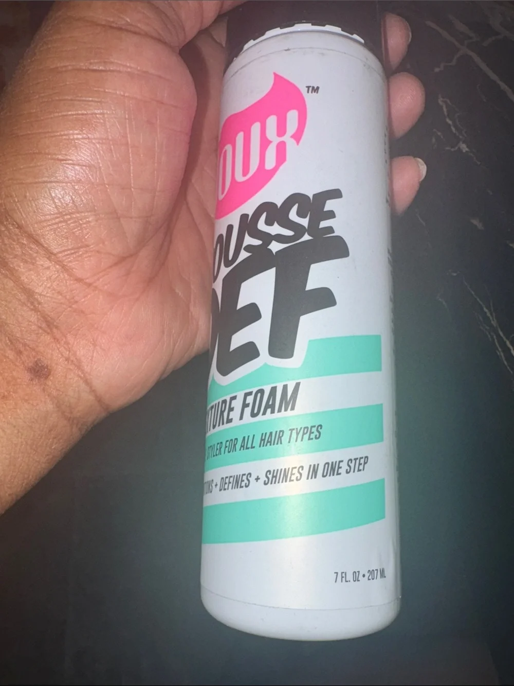 Big Poppa Styling Pomade & Mousse Def Texture Foam - White/Turquoise/Pink